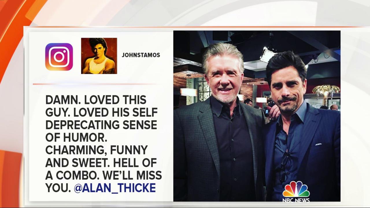 Remembering Alan Thicke: John Stamos, Ellen DeGeneres tweet condolences for late actor