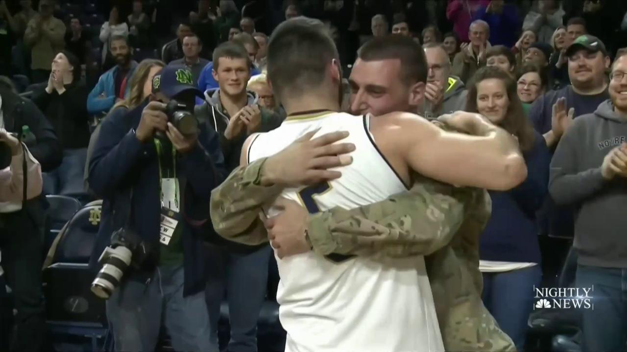 Video of Player's Emotional Reunion with Military Brother Goes Viral