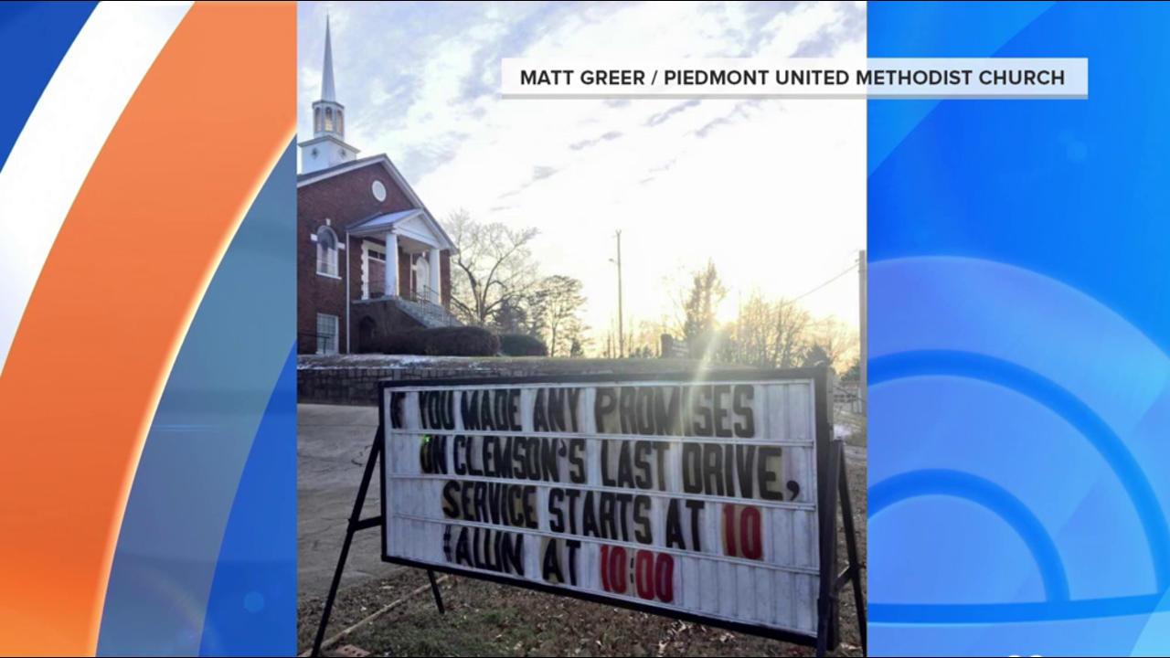 This South Carolina church is using a hilarious sign to guilt Clemson fans