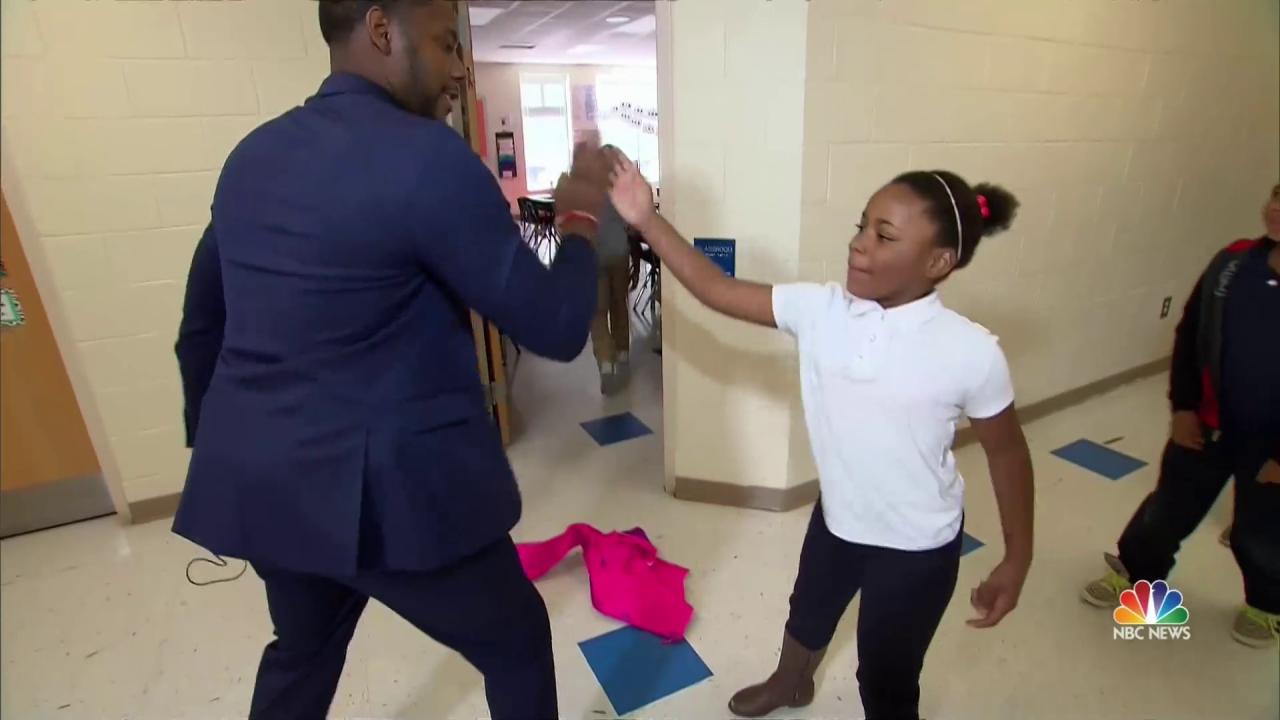 Inspiring America: Teacher Shares Personalized Handshake With Every Student