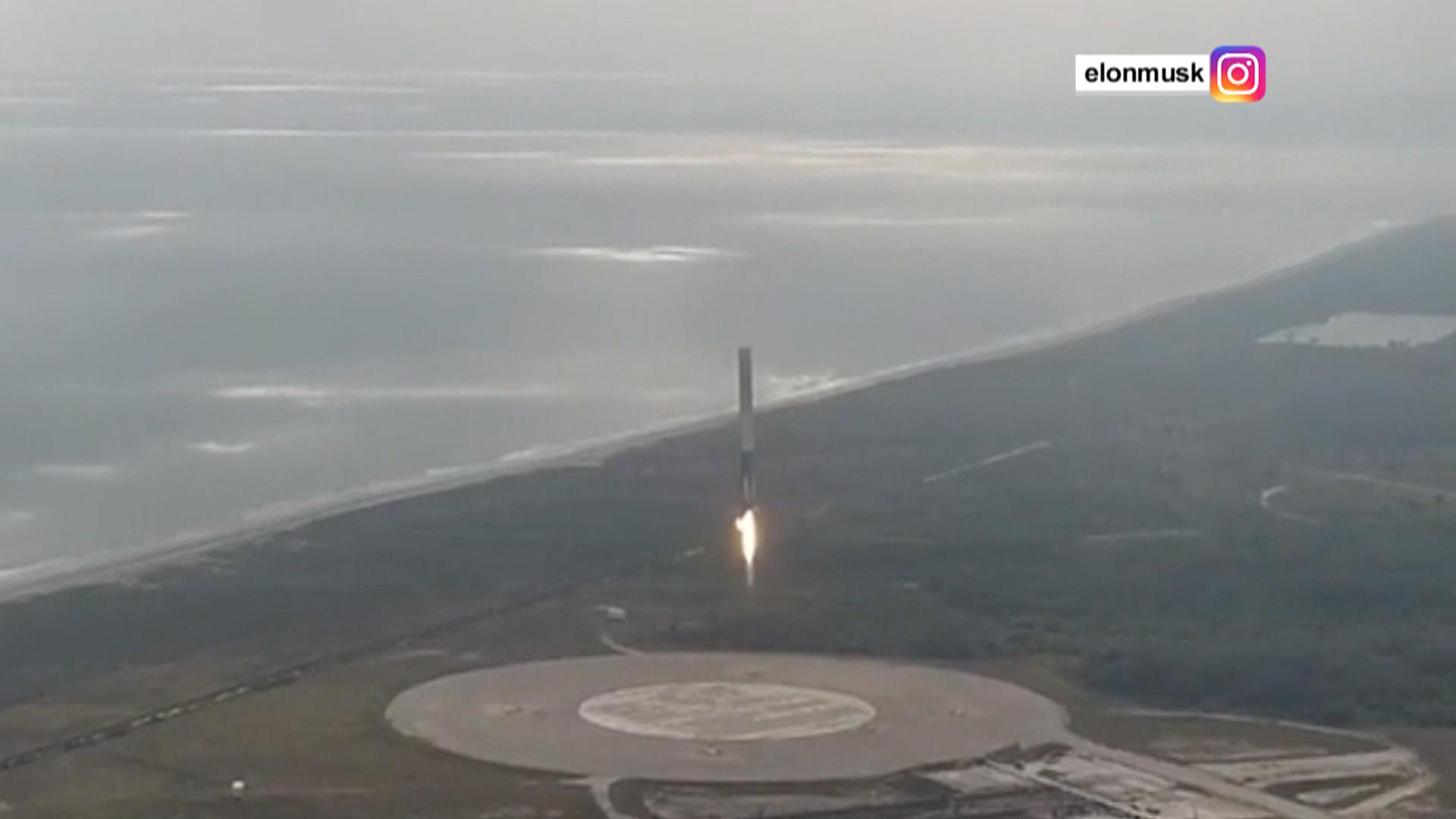 Watch video of SpaceX touch down at Cape Canaveral