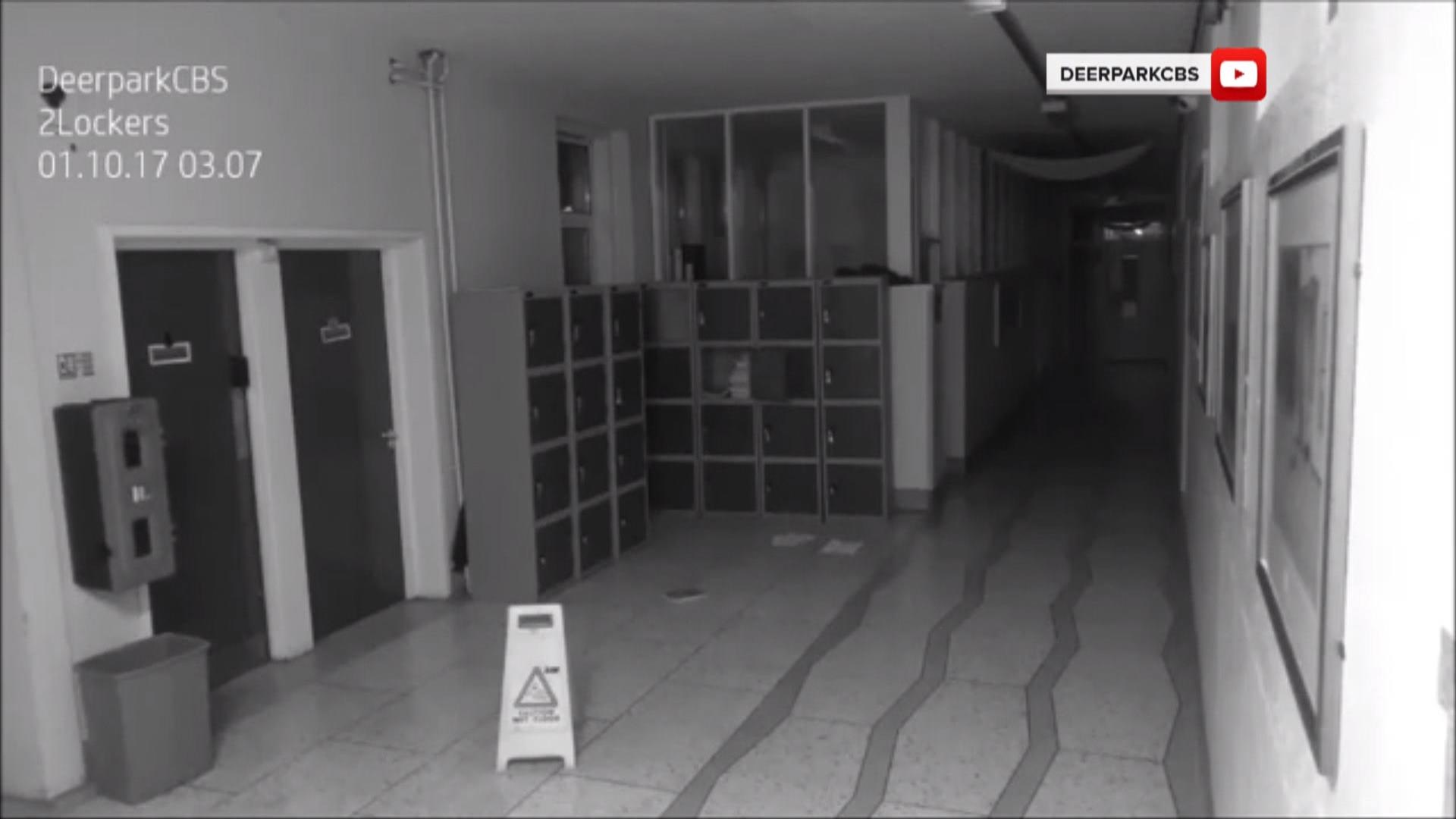 School Security Camera Captures Ghostly Footage