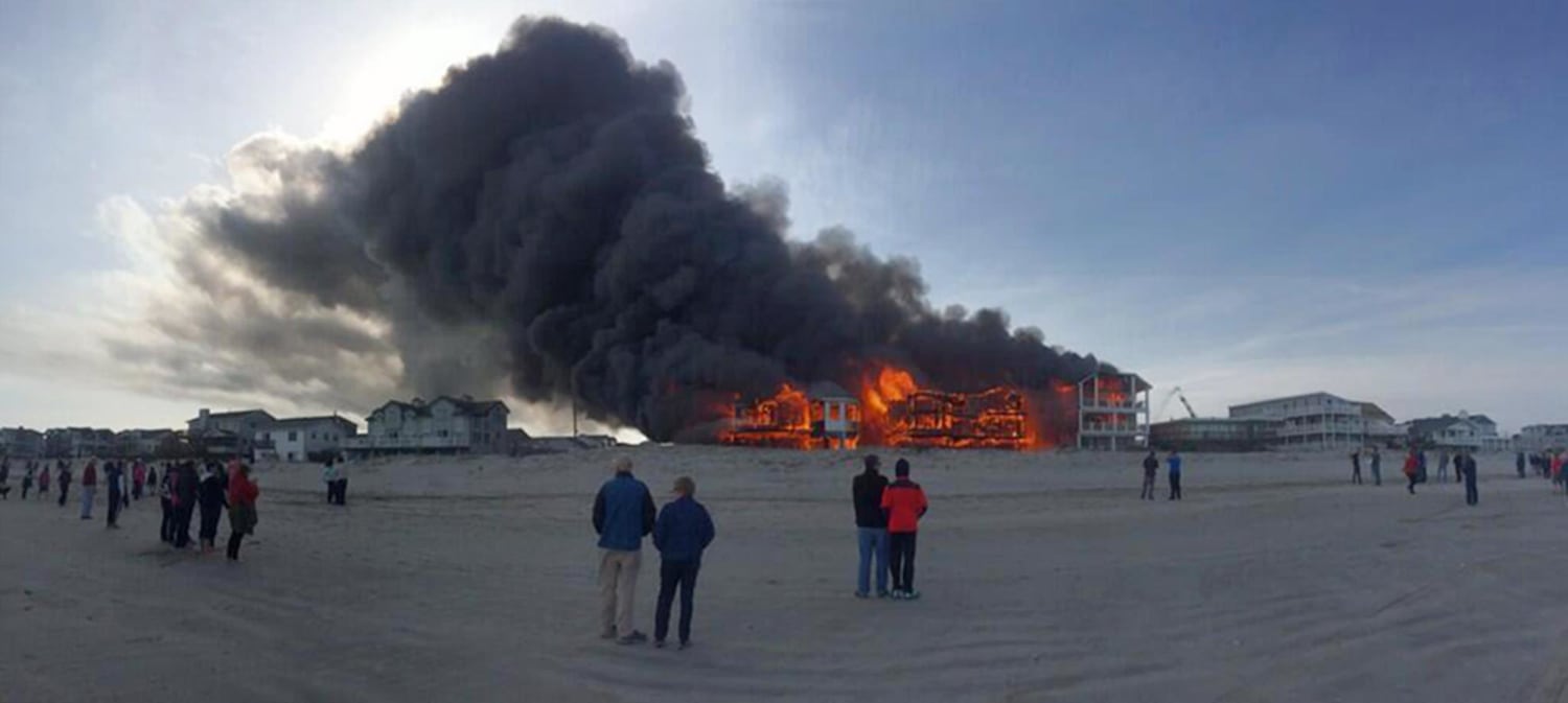 Multiple Homes Destroyed in New Jersey Beachfront Fire