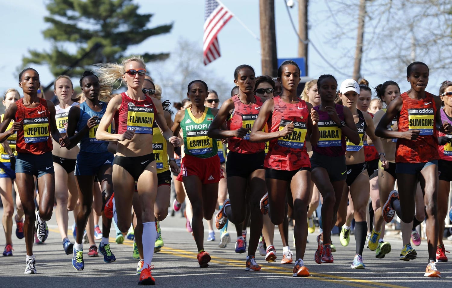 Elite Women Runners Start Boston Marathon NBC News