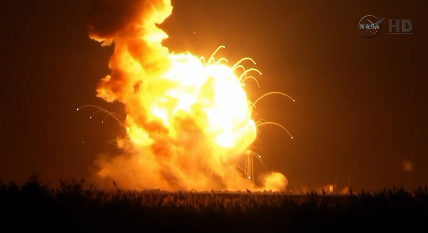 The Antares Rocket Exploded last night Oh the Humanity The