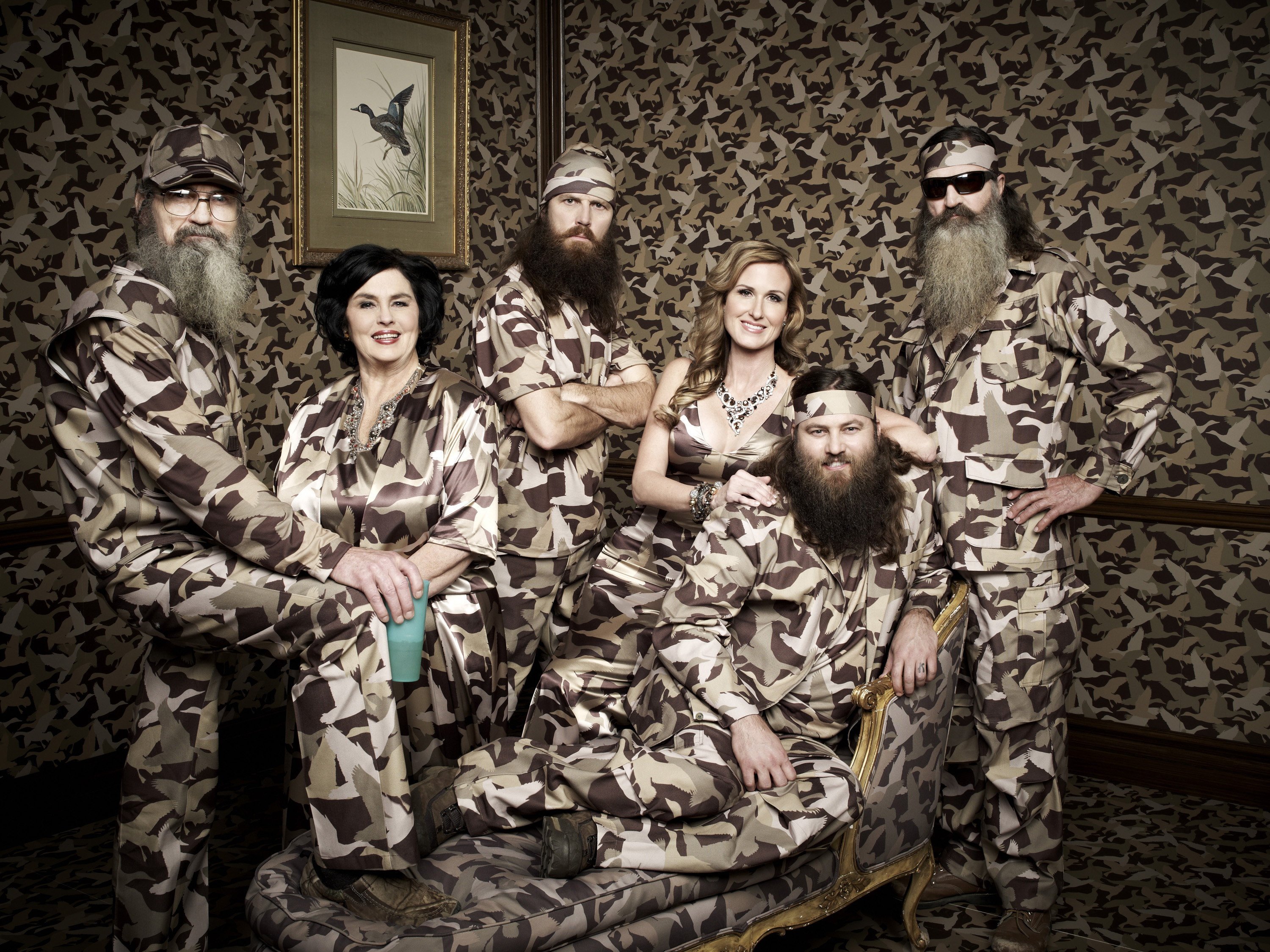 Springs Duck Dynasty Brothers of the Beard Panel  Cotton Fab 