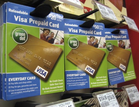 buy prepaid card with bank account