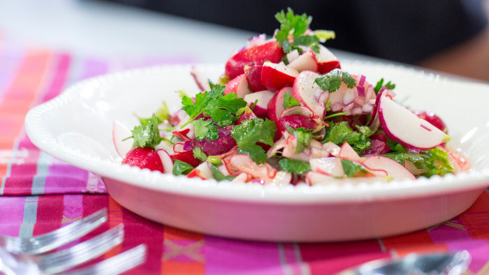 Katherine Heigl's radish salad