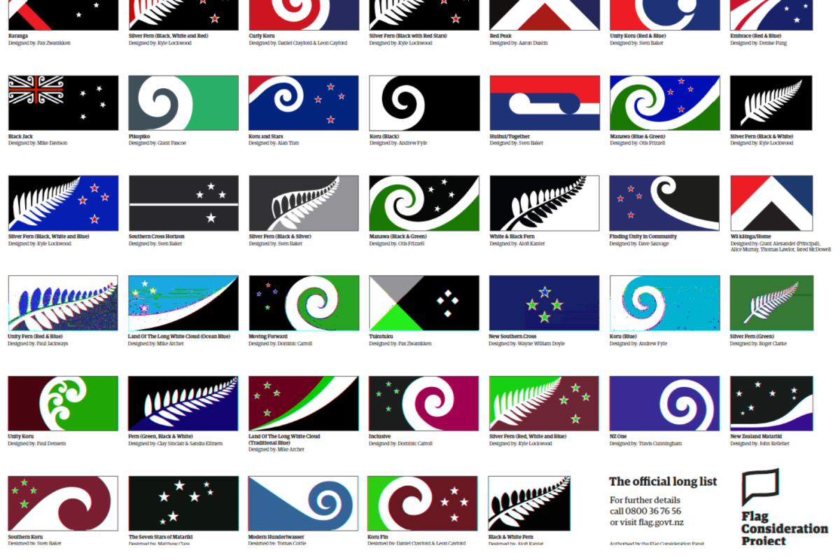 New Zealand Flag Debate: 40 Designs Unveiled From 10,300 Entries - NBC News