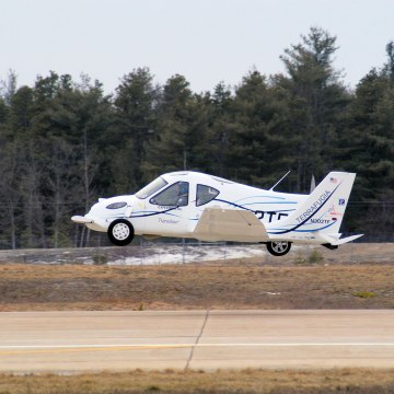 Image: The Terrafugia Transition shortly after a takeoff