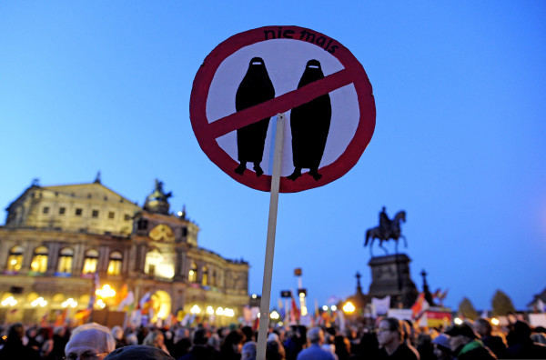 Image: PEGIDA supporters in Dresden, Germany, on Oct. 12