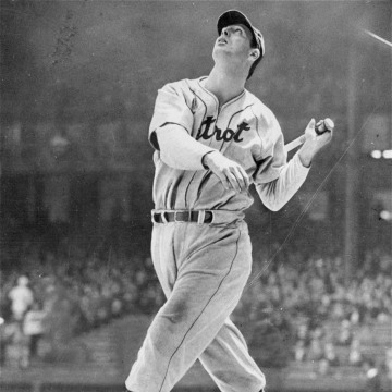Hank Greenberg, Detroit Tigers outfielder. 