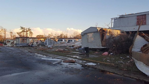 IMAGE: Georgia mobile home park damage