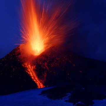 Image: Mount Etna erupts