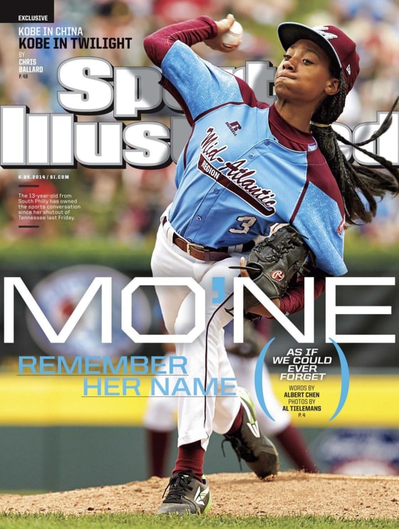 Image: Mo'ne Davis on the cover of Sports Illustrated magazine