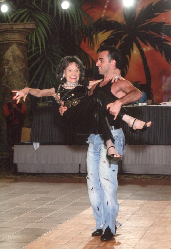 TTao Porchon-Lynch dancing with Vard Margaryn.