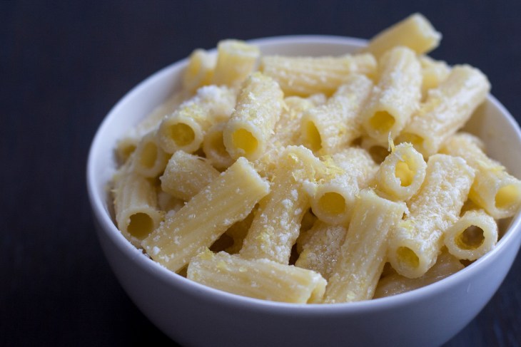 3-ingredient pasta recipe with Parmesan, lemon and olive oil from Giada De Laurentiis; photos by Megan O. Steintrager