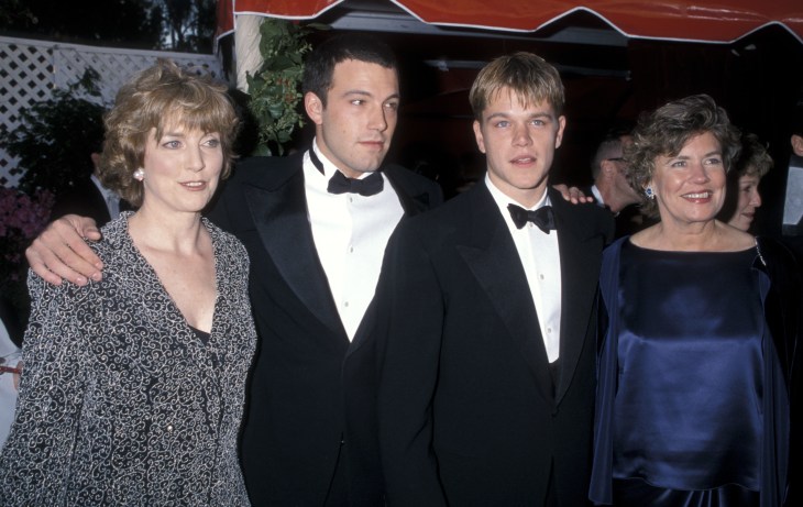 Oscar nominees Ben Affleck and Matt Damon took their mothers as their dates to the 1998 Oscars.