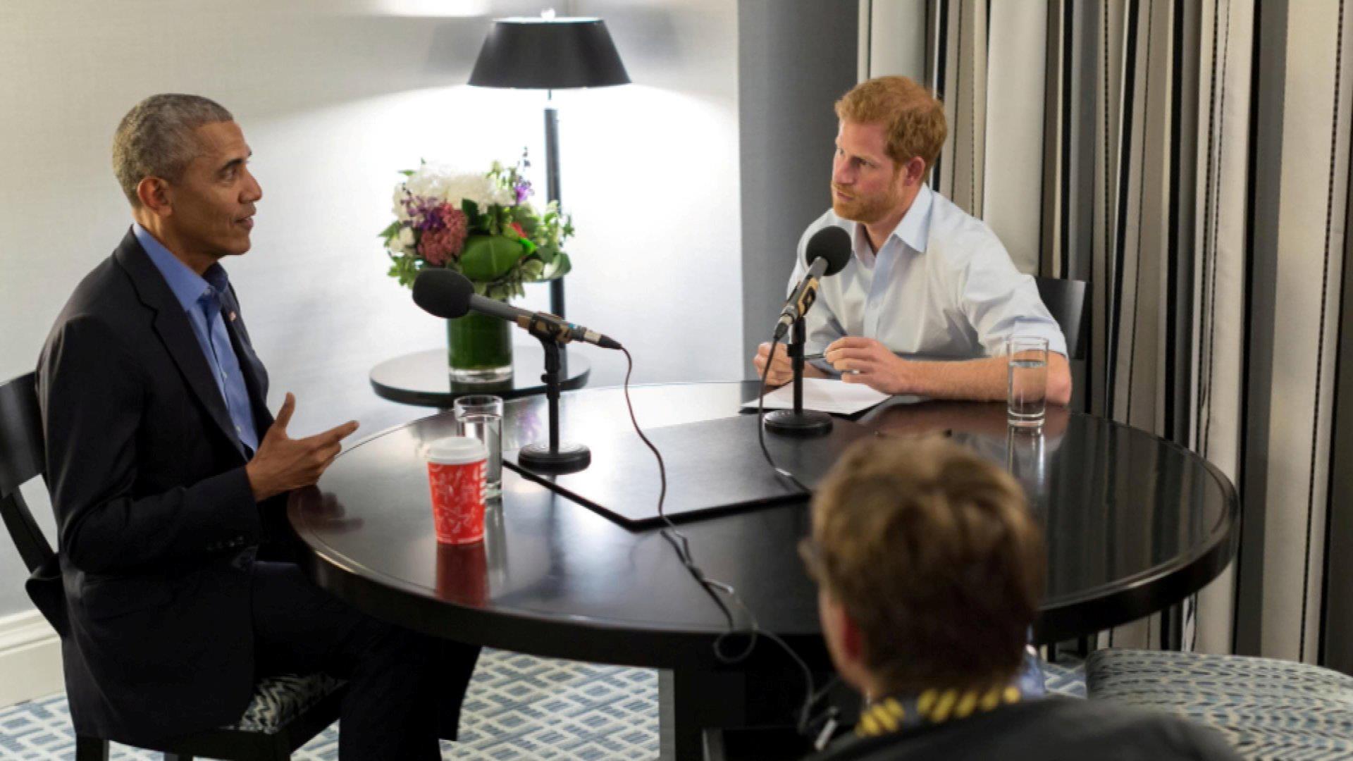 Prince Harry's interview with Obama released amid Meghan Markle mania