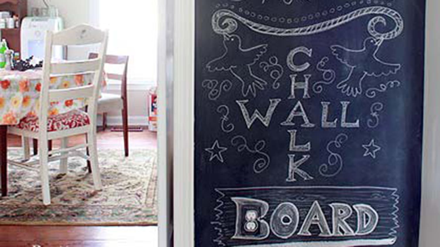 Home Decor: A DIY Chalkboard Wall (without using ANY paint) – DIARY OF A  PMP MOM