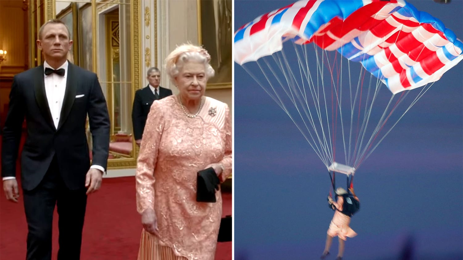Queen Elizabeth II at 90: Funny moments, James Bond skydive