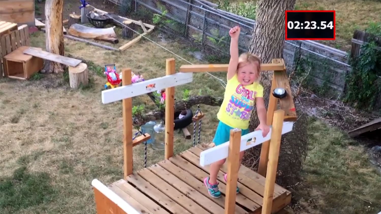 Dad Builds Daughter 5 Epic Ninja Warrior Obstacle Course