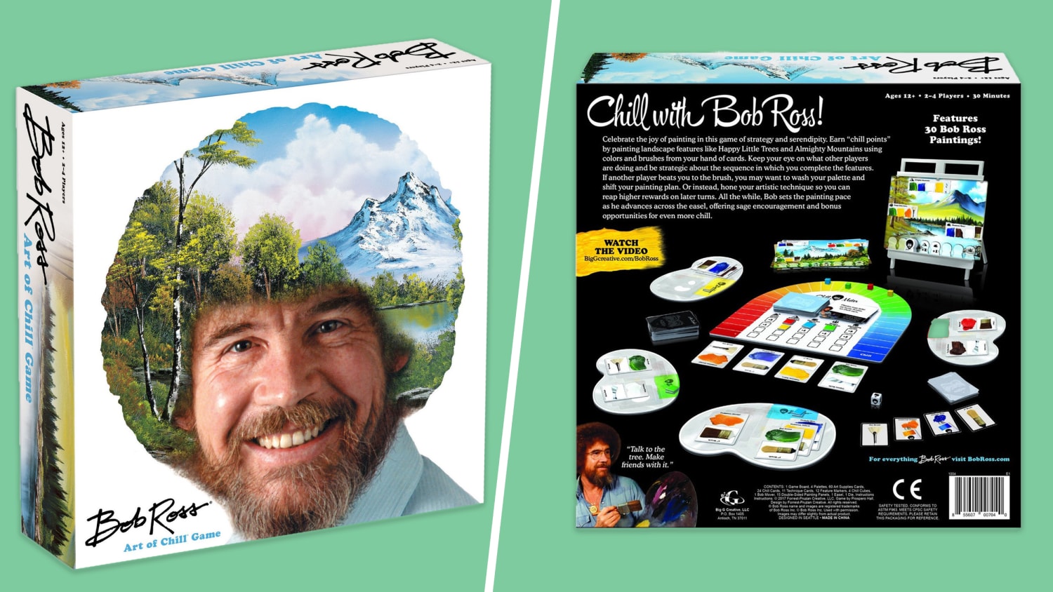 Target is selling a Bob Ross board game and it looks delightful