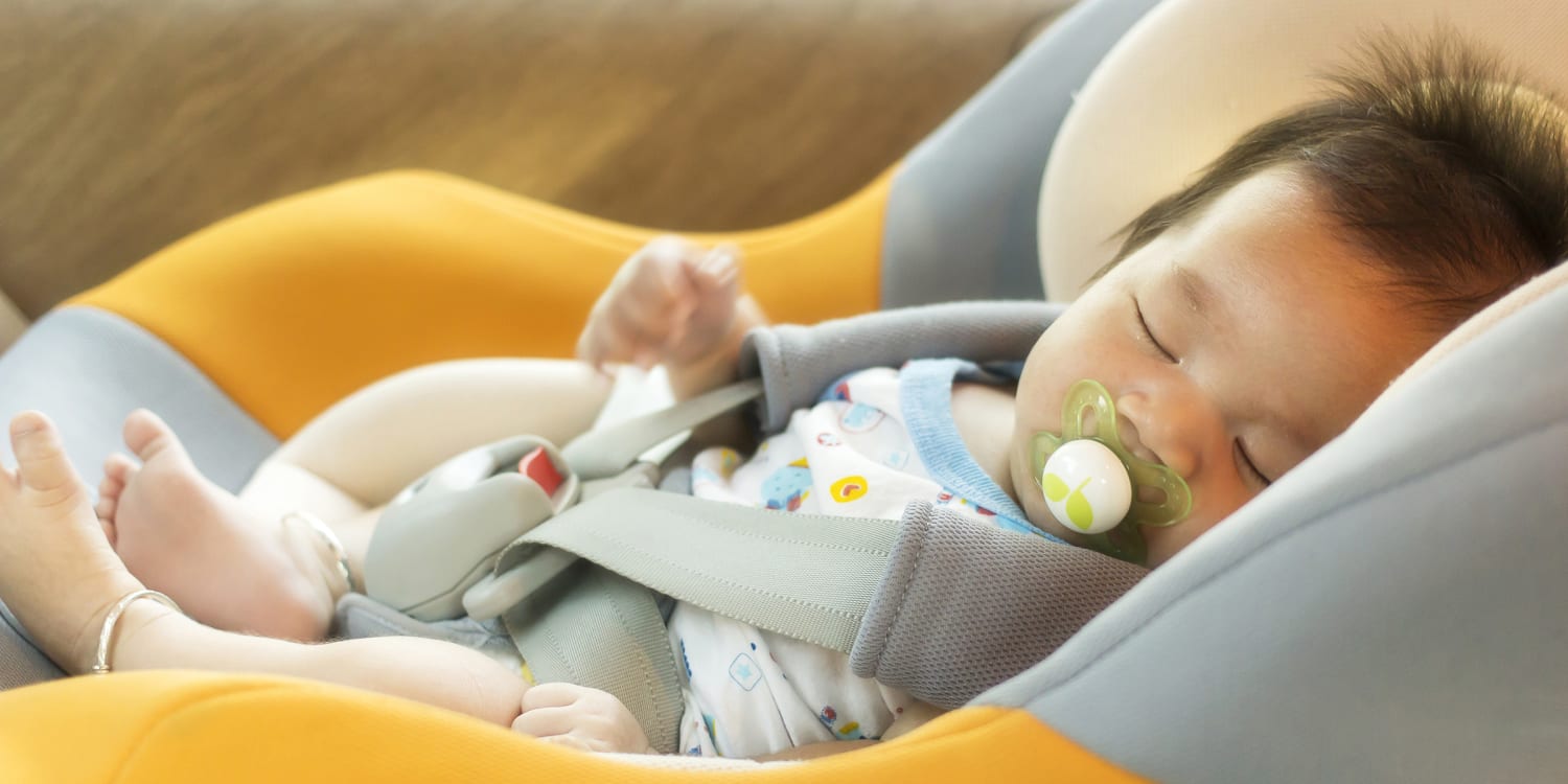 when can a baby sit in stroller without car seat
