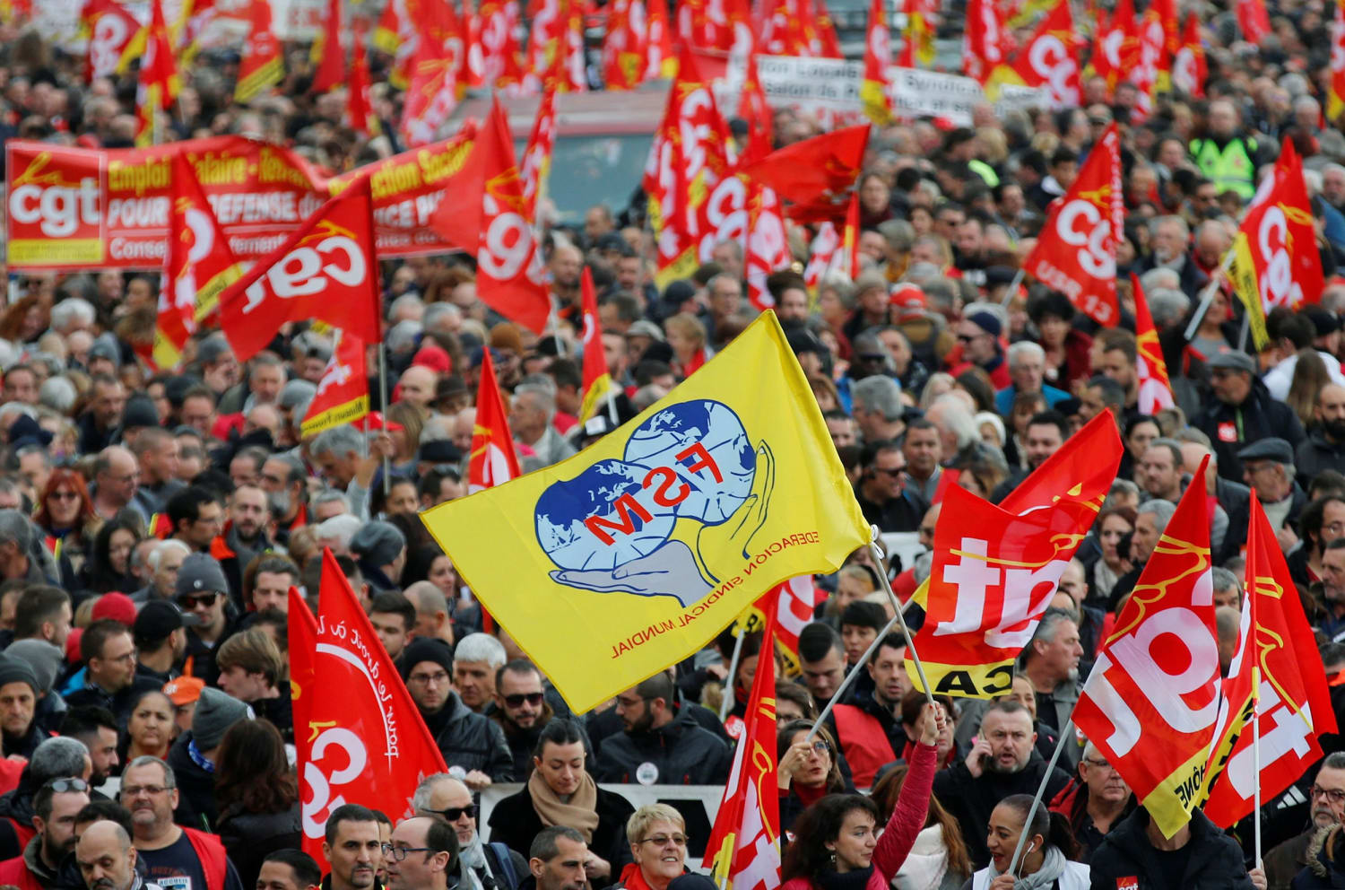 Image result for Paris braced for Thursday's general strike against pension reform