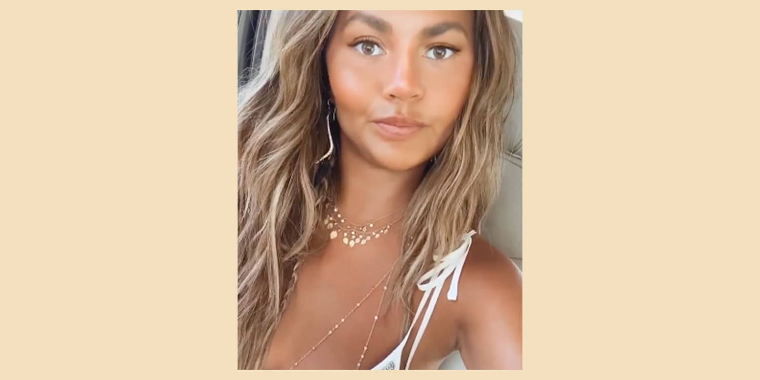 Chrissy Teigen Celebrates Breast Implant Removal With Rip Boob Cake