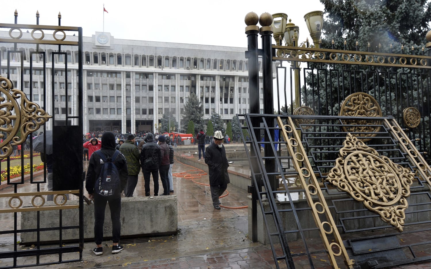 Opposition in Kyrgyzstan claim power after storming government buildings