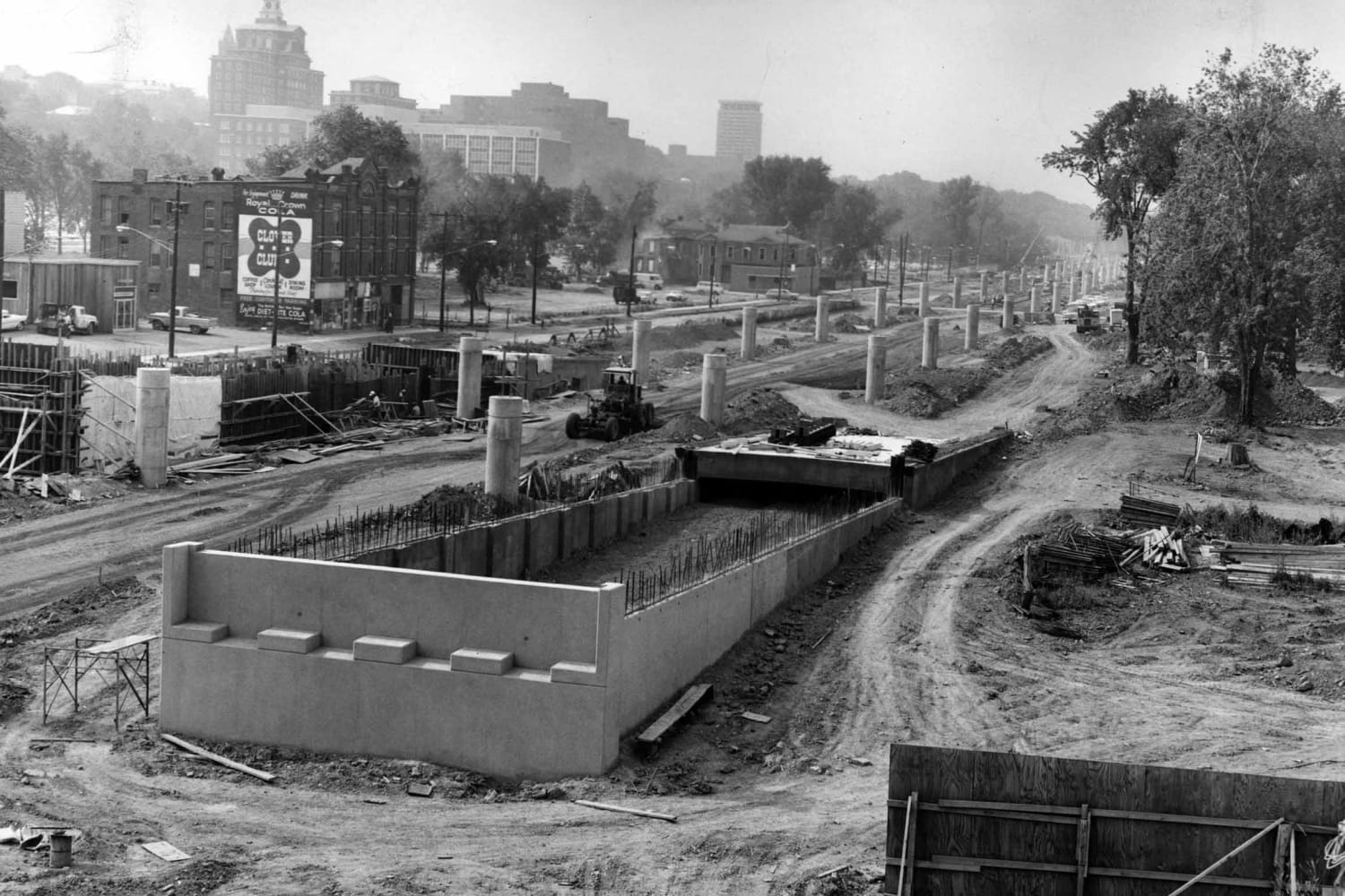 The construction of Interstate-81 through the 15th Ward in 1965.