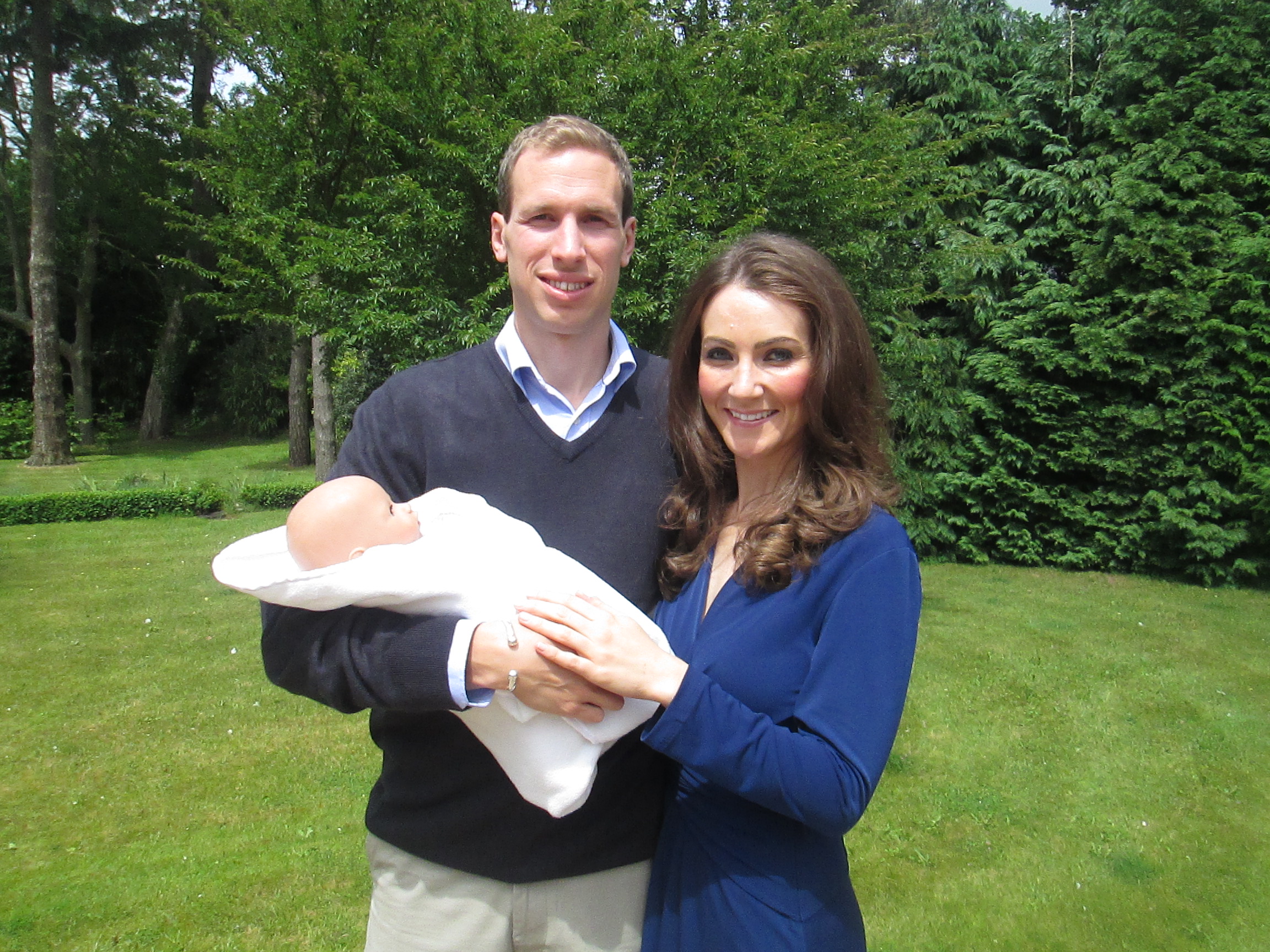 Royal addition: Duchess Kate look-alike adds baby doll as 