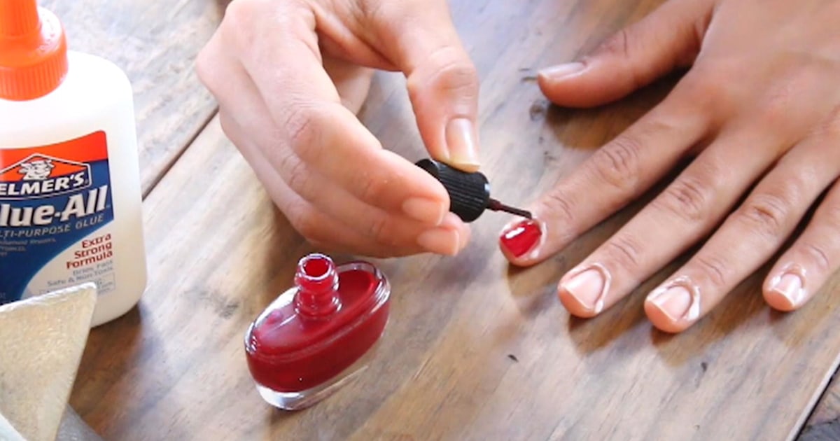 This Elmer's glue manicure trick will prevent the mess