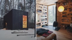 See the tiny library that sits in the woods of upstate New York