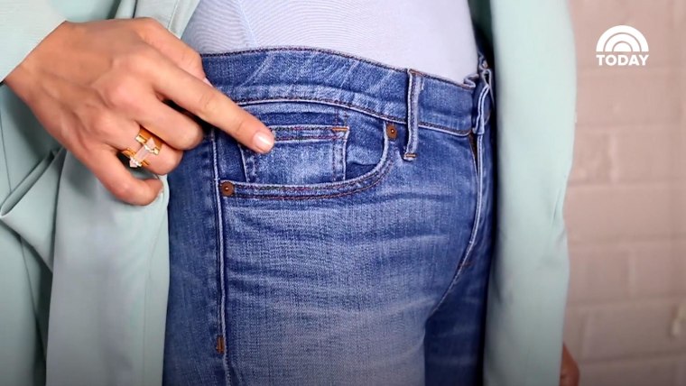 womens jeans with side pockets