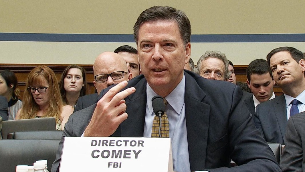 Image result for photos of comey at hearing