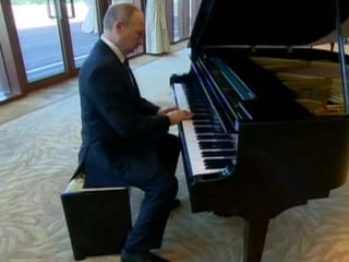 President Putin Showcases His Piano Skills