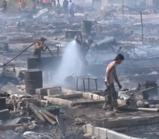 Massive Fire Tears Through Syrian Refugee Camp