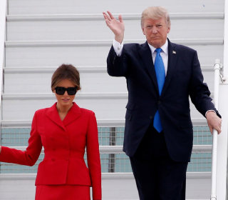 Trump and First Lady Arrive in Paris Ahead of Talks With Macron and Bastille Day
