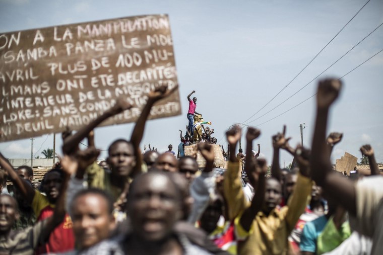 کشته شدن خشم سوخت در پایتخت آفریقای مرکزی