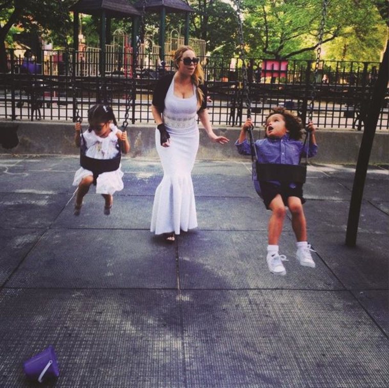 Dress Who Mariah Carey Wears Floor Length Gown To New York Park