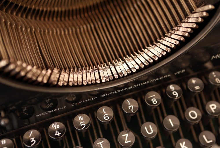 Image: A repaired vintage Olympia typewriter