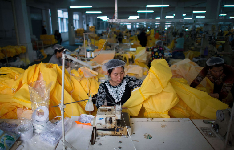 تولید کارخانه چین برای تولید Suits Protective ابولا