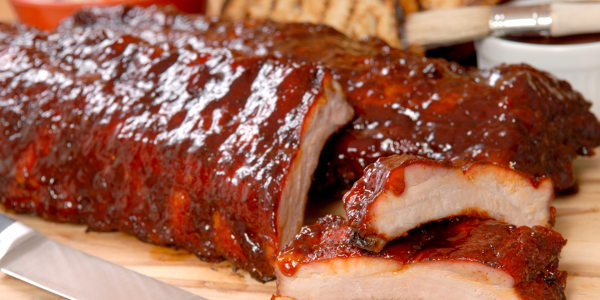 Spicy and Savory Barbecued Pork Ribs with Two Sauces