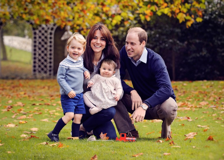 Image: Duke and Duchess of Cambridge with their two children