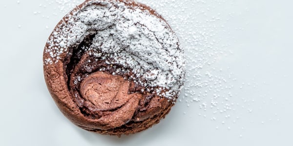 6-Ingredient Chocolate Ganache Soufflé Cake