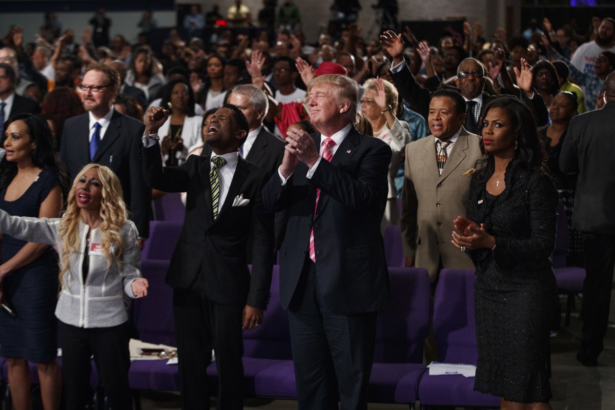 Protests Heat Up in Detroit as Trump Courts Black Voters During Church Visit - NBC News1200 x 800