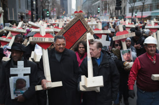 Image: Residents And Activists Hold Anti-Violence March After Deadly Year In Chicago