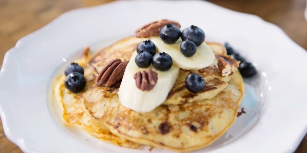 Healthy Banana and Cottage Cheese Pancakes